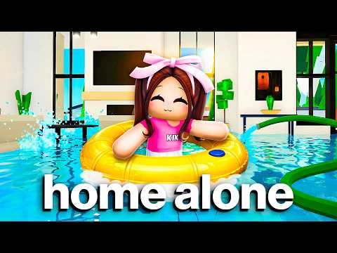 Baby Kiki HOME ALONE Without Parents For 24 HOURS! (Brookhaven)