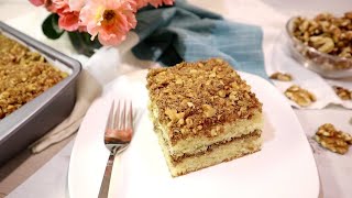 Incredibly Moist Sour Cream Coffee Cake | Coffee Cake Recipe