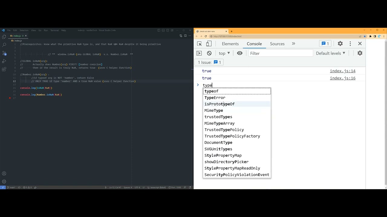 JavaScript - isNaN vs Number.iSNaN Explained