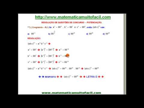 Cesgranrio RJ   Potenciação   Questão 193