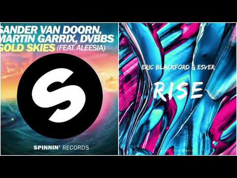 Eric Blackford & Esver vs  Sander van Doorn, Martin Garrix & DVBBS - Rise vs. Gold Skies