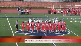 preview picture of video 'Mundelein Varsity lacrosse vs Vernon Hills 5-7-14'