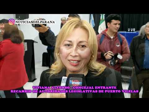 Viviana Alfonso - Concejal Entrante - Recambio De Autoridades Legislativas De Puerto Vilelas