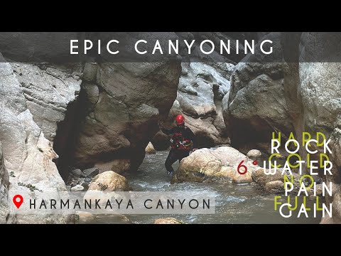Extreme Canyoning Adventure at Harmankaya Canyon | Thrills Below 6°C