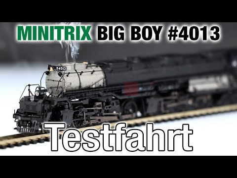 Testfahrt: MINITRIX 16990 Dampflok "Big Boy" 4013 UP | Digital Sound & Rauch | Spur N