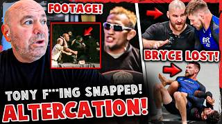 Tony Ferguson SNAPS & GOES OFF! *ALTERCATION* Bryce Mitchell LOSES w/ Sean Strickland IN CORNER!
