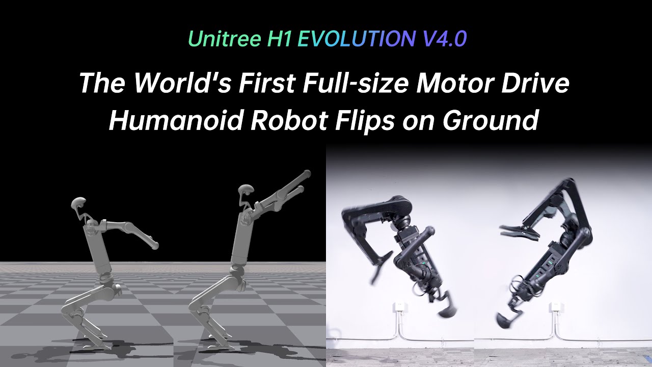 Unitree H1 – World-First Full-Size Motor Drive Backflip