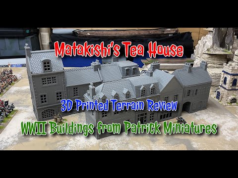 3D Printed Terrain Review WWII Buildings from Patrick Miniatures