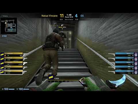 CS:GO POV Demo Na'Vi S1mple (32/18) vs OG (de_train)