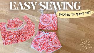 Quick & Easy Sewing Project For Beginners: DIY Baby Top From Old Basketball Shorts