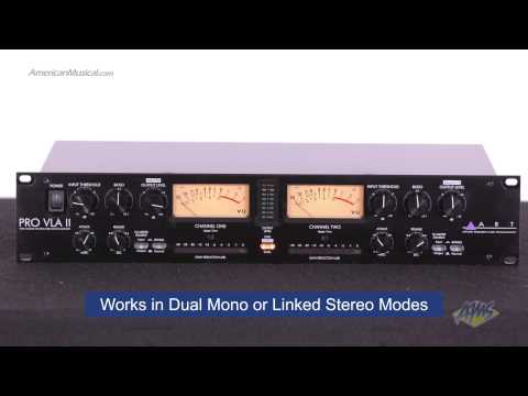 Revive Audio Modified ART Pro VLA II Two Channel Vactrol/Tube Leveling Amplifier 2010s - Black image 3