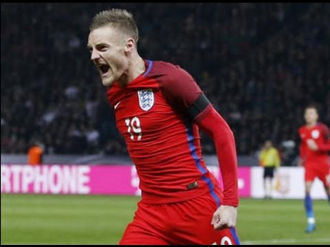 Jamie Vardy incredible back heel goal vs Germany 26/3/2016