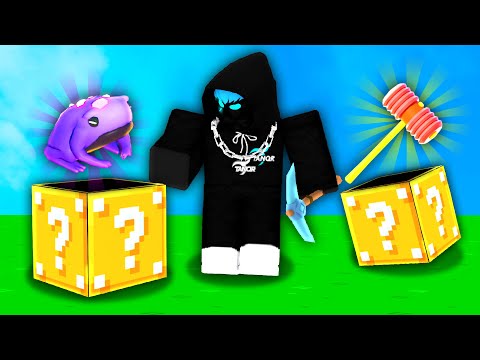 these new LUCKY BLOCK items are OP in Roblox Bedwars..