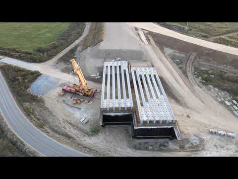 Autostrada A10 Sebes Turda, lotul 2, nodul Teius si grinzi ridicate la supratraversarea DN 14B, 2509