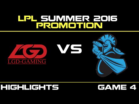 LGD vs NB Game 4 Highlights Tencent LPL LPL summer Promotion 2016 Finals LGD Gaming vs NewBee