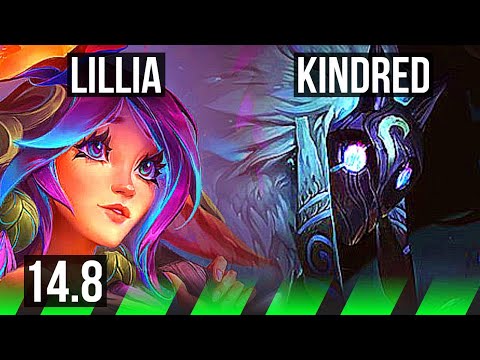 LILLIA vs KINDRED (JGL) | 8/0/4, Legendary | KR Master | 14.8