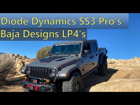 New Lights on my Gladiator - LP4's and SS3 PRO's