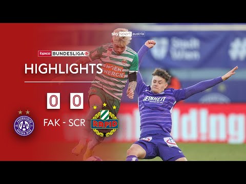 Tipico Bundesliga, 20. Runde: FK Austria Wien - SK Rapid Wien 0:0