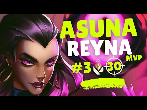 AWSOME REYNA GAMEPLAY ON ICEBOX BY ASUNA | 30 ELIMS MVP - VALORANT