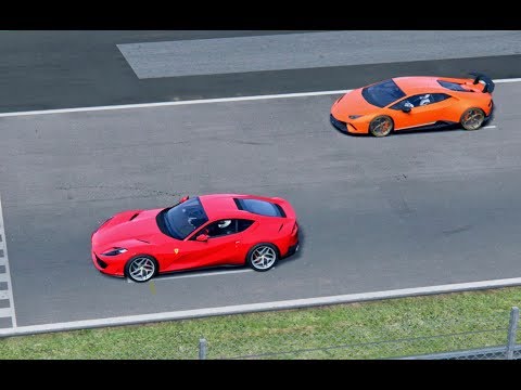 Ferrari 812 Superfast vs Lamborghini Huracan Performante - Monza