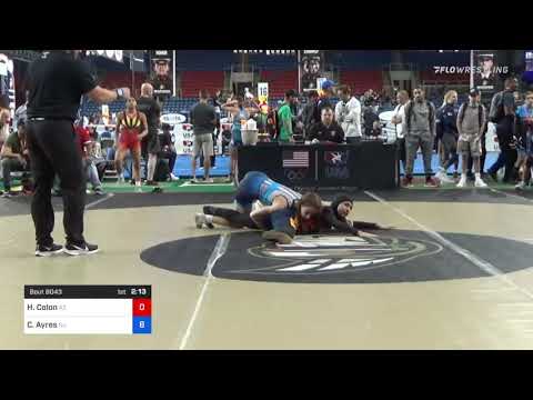 106 Lbs Round Of 64 - Hassana Colon, Arizona Vs Chloe Ayres, New Jersey 35ba