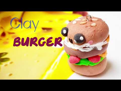 Clay Burger Charm Tutorial | Clay Charm | Krafty Koala