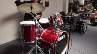 Video thumbnail for Used Mapex Saturn Pro Drum Set 22", 12", 16" with Matching 6.5"x14" Snare Drum by A Drummer's Tradition