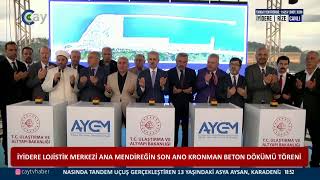 ULAŞTIRMA VE ALTYAPI BAKANI ABDULKADİR URALOĞLU  | İYİDERE LOJİSTİK Lİ