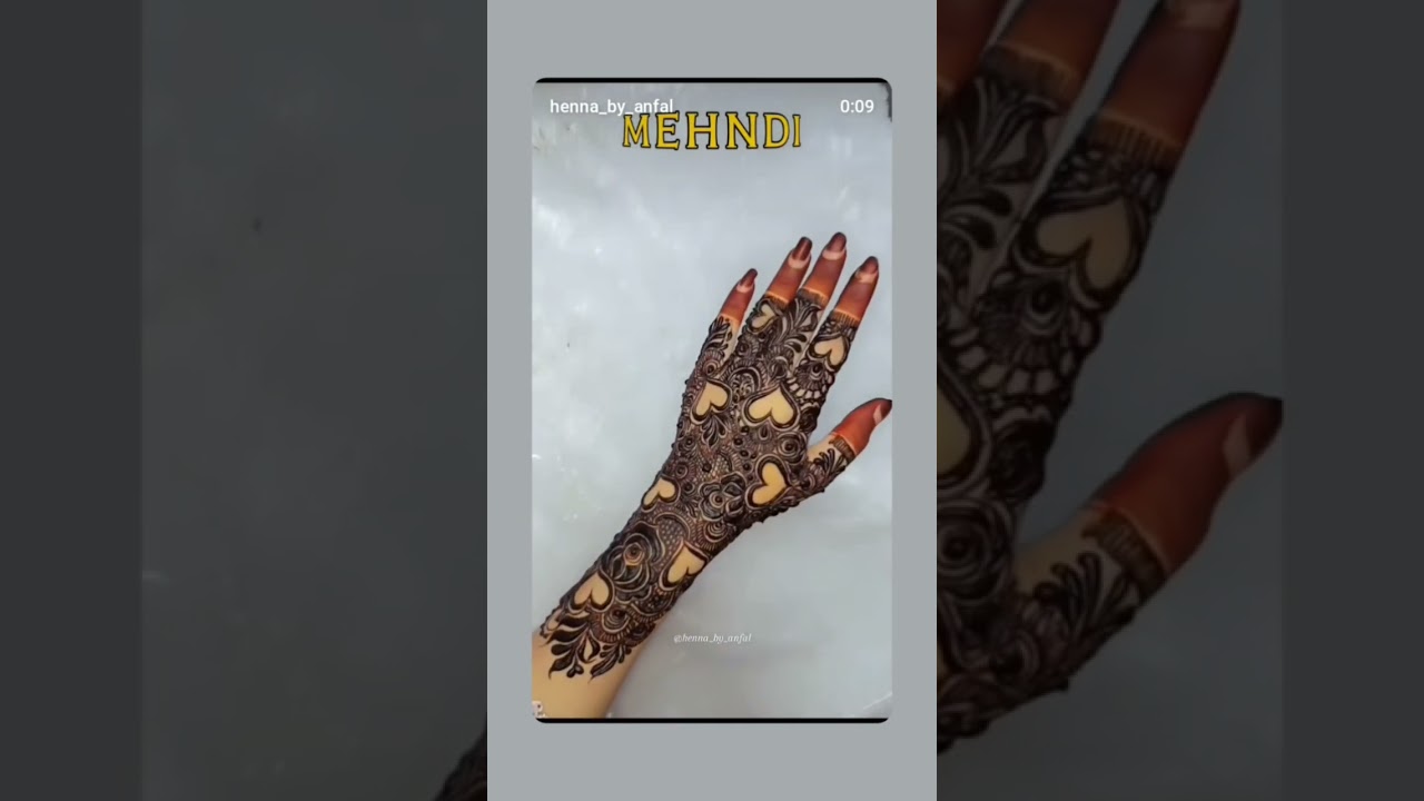 ✨ Easy Heart Mehndi Design ❤️ | Simple & Beautiful Mehndi Tutorial #mehndi #explore #shorts #viral