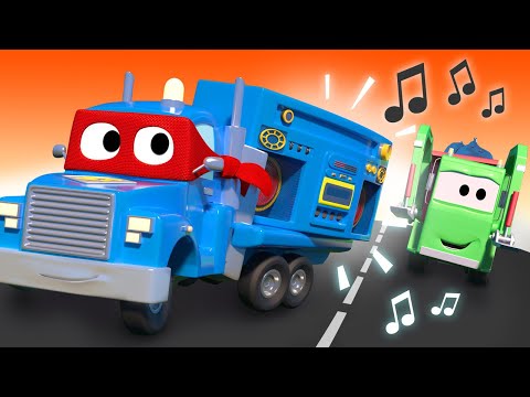 Crtići sa kamionima za djecu Kamion Sirena - Super Kamion Carl u Auto Gradu 🚚 ⍟ Crtići sa autima