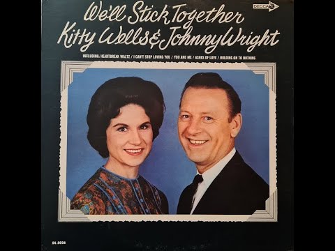 Kitty Wells & Johnny Wright "We'll Stick Together" complete promo mono vinyl Lp