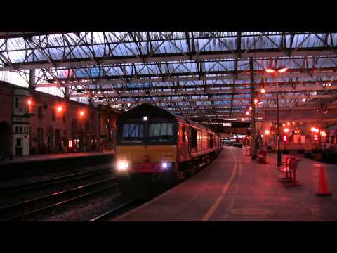 Evening Freight Traffic through Carlisle Station 12th August 2015