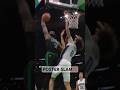 INSANE Jaylen Brown poster slam! ?? | #Shorts