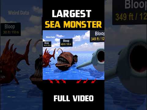 Biggest Bloop Size Comparison | Sea Monster