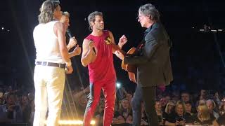 Take That and The Bee Gees LIVE - How Deep is Your Love. B Stage