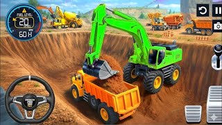 👷🏻City Road Construction Simulator 🚧 - Heavy JCB Games 2025 - Android Gameplay