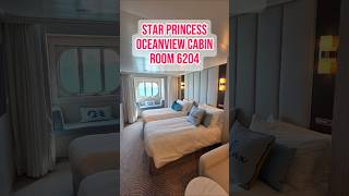 Star Princess 🛳 | Oceanview Cabin Deck 6 Cabin No. 6204 🛏 #cruiseship #princesscruise #starprincess