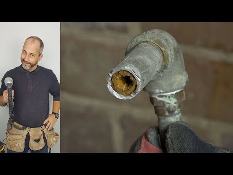 Remove steel plumbing pipe
