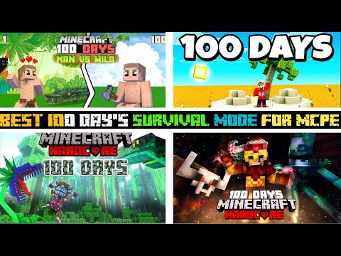 ADI GAMING 2.0 - Top 5 Minecraft 100 Days Survival Mods For Minecraft PE 1.20 || 100 Days Survival Mods MCPE