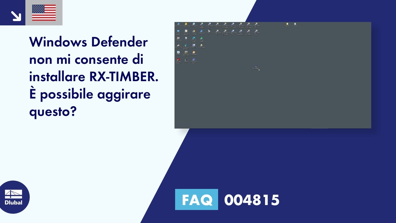 [IT] FAQ 004815 | Windows Defender non mi consente di installare RX-TIMBER. È possibile aggirare questo?