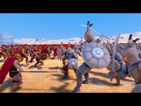 300 spartans vs 3000 persians- Ultimate Epic Battle Simulator - UEBS