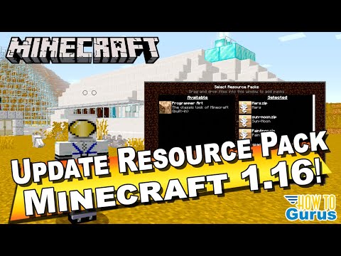 HTG George - How You Can Update a Custom Resource Pack for Minecraft 1.16 Java Edition Minecraft PC