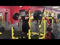 425 Squats For Reps No Spot