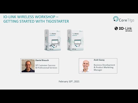 IO Link Wireless Workshop  Getting Started with TigoStarter logo