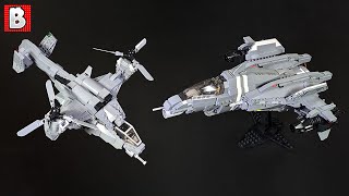LEGO Halo Falcon and Sabre Awesome Custom Models! by Brick Vault