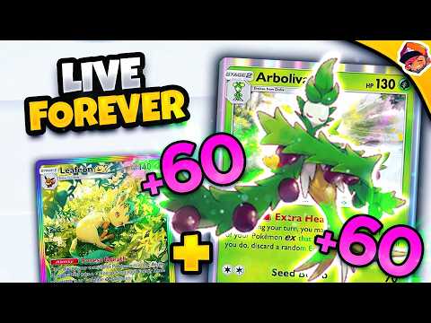 I Made Leafeon EX Literally IMMORTAL! (Arboliva Heal Loop)
