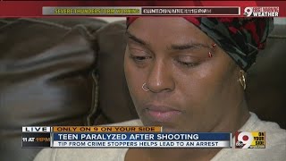 Teen paralyzed after shooting