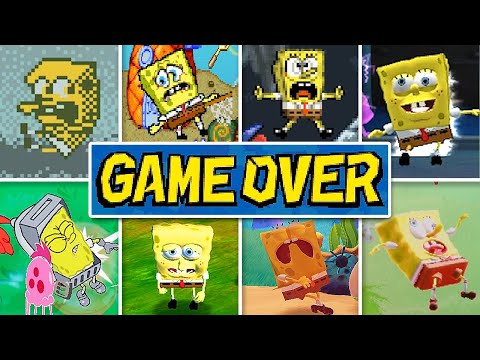 Evolution of SpongeBob SquarePants Games Death Animations & Game Over Screens (2000 - 2025)