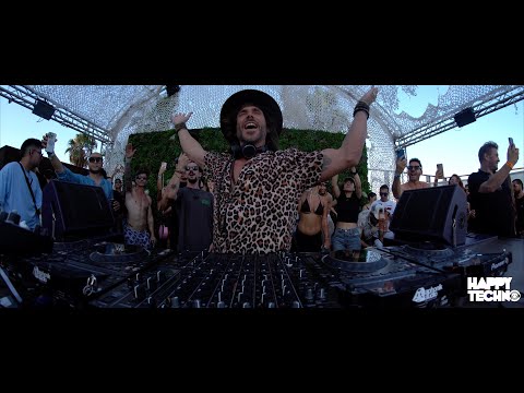 Lexlay @ Happy Techno - Go Beach Club Barcelona 15/08/2023 4k Videos