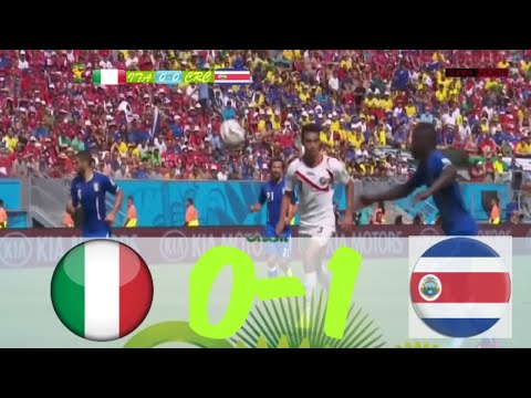 Italy vs Costa rica(0-1) 2014 Fifa world cup highlights